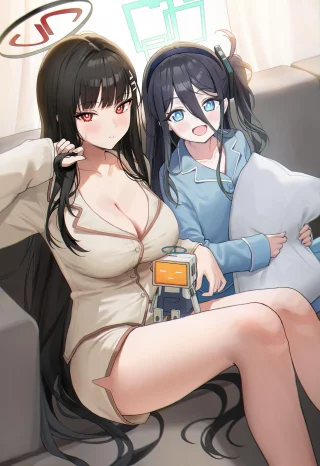 Rio and Aris in pajamas (loloco_0920)