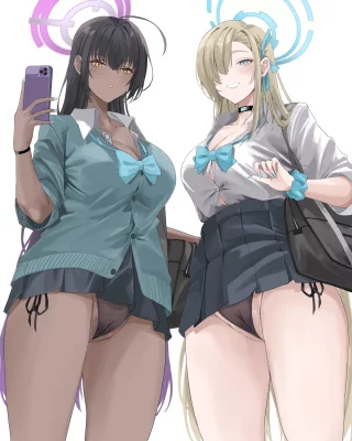 Chocolate and vanilla panties (miz_blank)