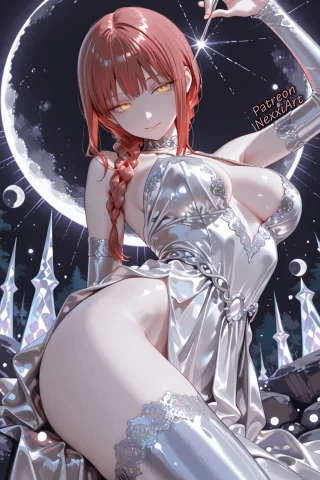 Makima Silver Moon Witch Gown 👁️🩸 (NexxiArt on X)