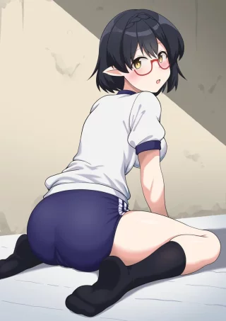 Ayane Looking Cute in Buruma [Blue Archive]