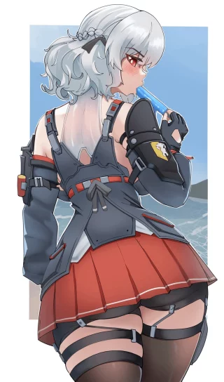 Sabrina Sucking on a Popsicle [Girls Frontline]