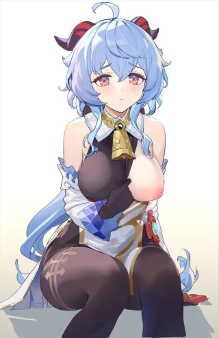 Daily Ganyu Lewdie #1482 \"You doing okay? Boobs? You want boobs?...\"