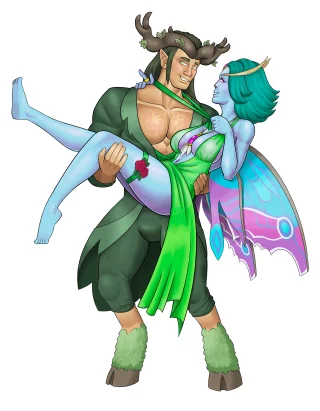 Warhammer Valentine\'s Special - Ariel & Orion by me