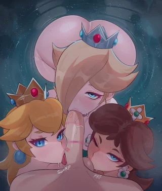 Peach, Rosalina & Daisy give the reverse-princess treatment (Fi_zz_ill)