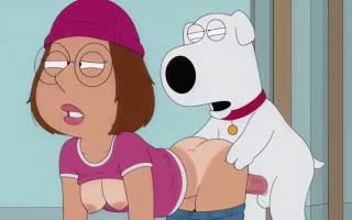 Brian guilt-fucks Meg after dinner; Meg helps herself to seconds [Family Guy]