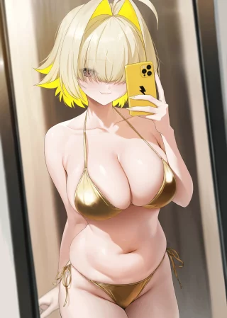 Elegg with phone (SOLar_bim) [Goddess Of Victory: Nikke]