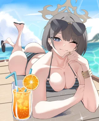Swimsuit Hiromi (kopunman) [Blue Archive]