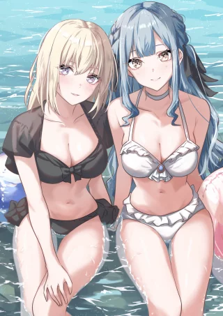 Uika and Sakiko [BanG Dream!] (HoujiTeaLatte_)