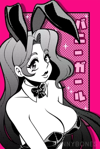Pink Bunny Girl - By BunnyBones