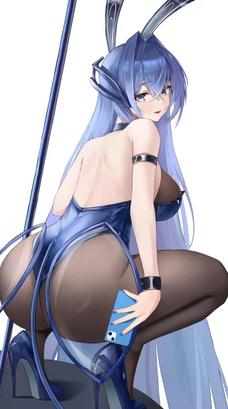 New Jersey with phone (海饼干) [Azur Lane]