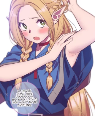 Marcille\'s pit check [Delicious in Dungeon]