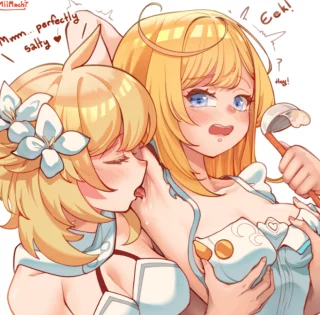 FemTrav taking the chance with Escoffier (Miimach7) [Genshin Impact]