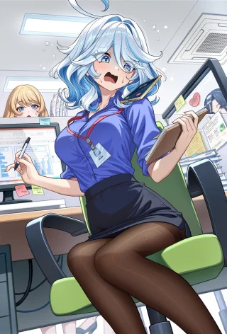 Office Lady Furina [Genshin Impact]