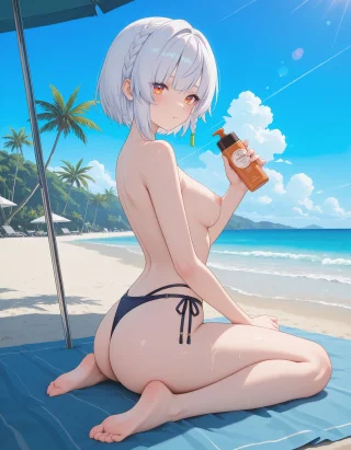 Anby|| Will you apply this sunblock for me?