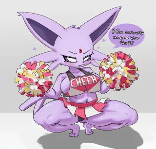 Espeon\'s Cheering you on! (Mryoinkus)