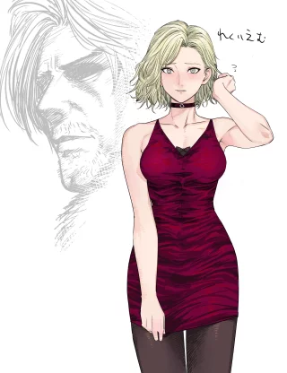Grace in Ada\'s dress from Resident Evil Requiem by tetsuharu0402
