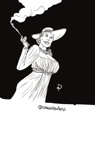 Lady Dimitrescu by @darkgriffinartist