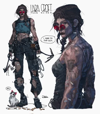 Lara Croft by @rxzarx