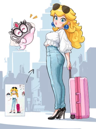 Peach ＆ Tiara🍑✨✨ by mineru