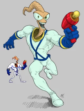 Earthworm Jim by Ibreatheoxygen16