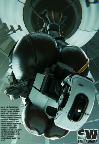 GLaDOS being kind! by @Snippwapp