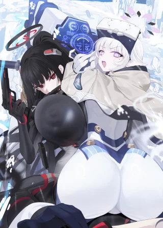 Rio and Himari on the hoverbike (xiujia yihuizi)