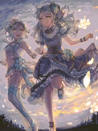 Hina and Sayo going forward [BanG Dream!] (baiduan736)