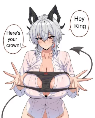The Queen Crowns the King Herself