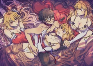 Nanaya surrounded by Brunestuds