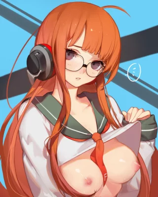 Futaba giving you a peek (Kyomon)