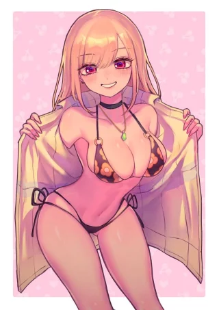 Showing off her bikini