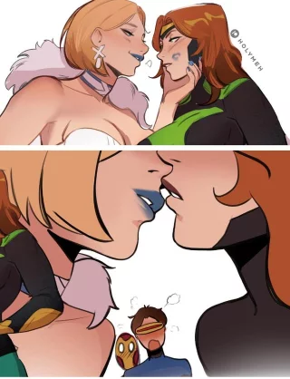 Emma Frost & Jean Grey (Holyyup)