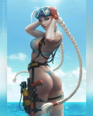 Cammy's beach butt
