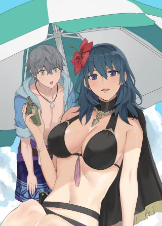 Byleth unknowingly seducing Ashe [fire emblem]
