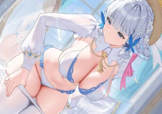 Ayaka undressing