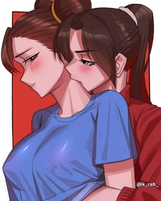 Mai hitting Chun Li weak points (K rab, Krab)