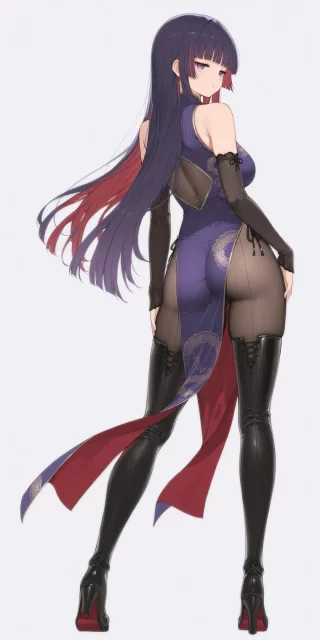 Purple China Dress