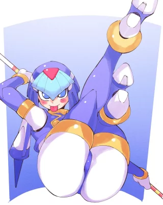 Fairy Leviathan sticking her tongue out (inkerton-kun) [Mega Man]