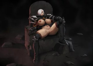 Sister of Battle-(OC Commission that I did for @/SkyeSteele0 on twitter(nsfw version))