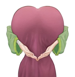 Moamao heart pose (gurumo) [The Apothecary Diaries]