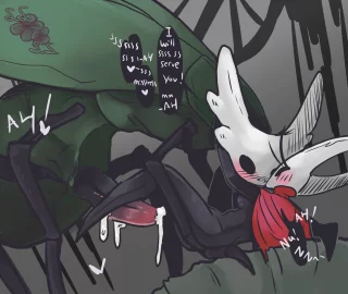 Styx and Hornet (NSFW) (silskong)(art done by me)