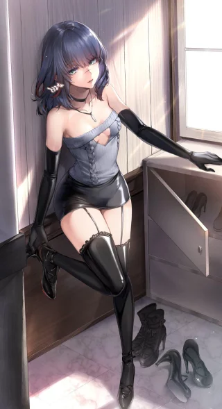 Trying on different Shoes [Artist's Original]