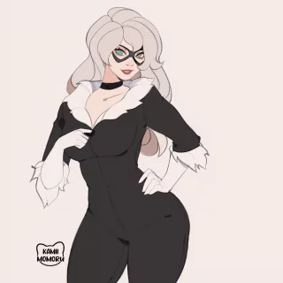Black Cat unzips (kamiimomoru) [Marvel]