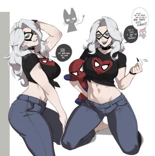 Black Cat Stole MJ's Clothes (Masoq095)