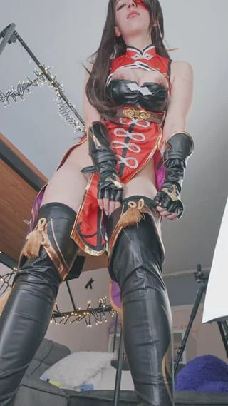 POV: Beidou sit on your face - cosplay [by me]