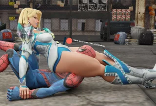 Emma Frost front headscissors! (Jvfemdom) [Marvel]