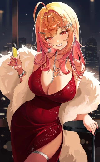 Red dress Ririka (@5kukuu) [Hololive]