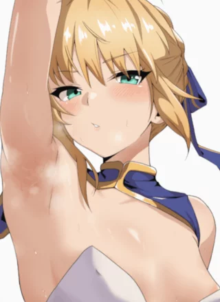 Saber's lovely pits [Fate/stay night] (Neinlol)