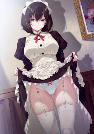 Maid Itou Chitose Disgusted Skirt Lift [Iya Pan]
