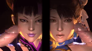 Juri Han & Chun-li Cumshot